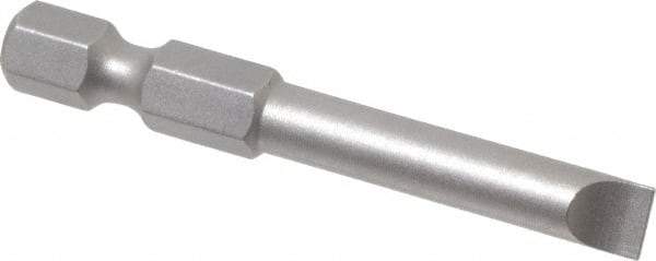 Wera - 7/32" Slotted Screwdriver Bit - 1/4" Hex Drive, 2" OAL - Makers Industrial Supply