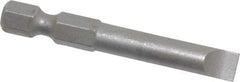 Wera - 1/4" Slotted Screwdriver Bit - 1/4" Hex Drive, 2" OAL - Makers Industrial Supply