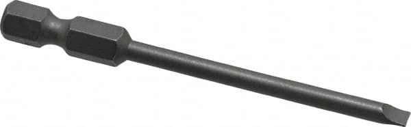 Wera - 9/64" Slotted Screwdriver Bit - 1/4" Hex Drive, 2-3/4" OAL - Makers Industrial Supply