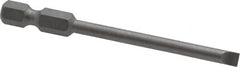 Wera - 5/32" Slotted Screwdriver Bit - 1/4" Hex Drive, 2-3/4" OAL - Makers Industrial Supply