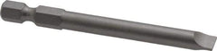 Wera - 1/4" Slotted Screwdriver Bit - 1/4" Hex Drive, 2-3/4" OAL - Makers Industrial Supply