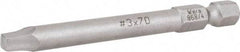 Wera - #3" Square Size Square Recess Bit - 1/4" Hex Drive, 2-3/4" OAL - Makers Industrial Supply