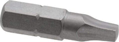 Wera - #2" Square Size Square Recess Bit - 1/4" Hex Drive, 1" OAL - Makers Industrial Supply