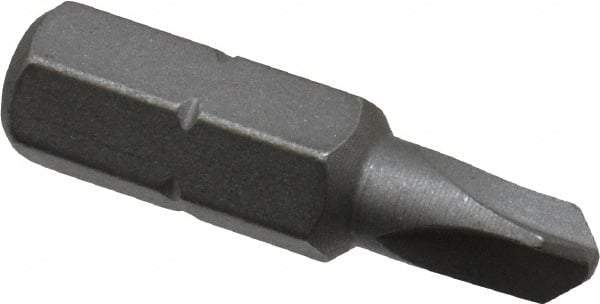 Wera - #1 Tri-Wing Bit - 1/4" Hex Drive, 1" OAL - Makers Industrial Supply