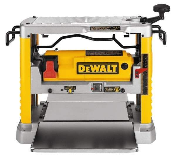 DeWALT - 15 Amp, 10,000 RPM, Bench Planer - 1/8 Inch Depth of Cut, 12-1/2 Inch Wide, 6 Inch Depth Capacity - Makers Industrial Supply