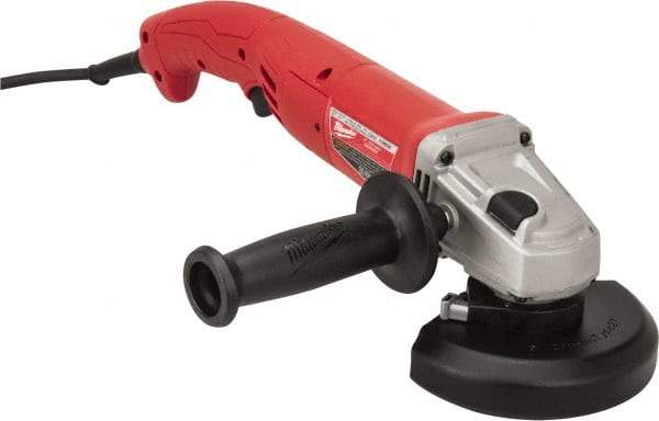 Milwaukee Tool - 5" Wheel Diam, 11,000 RPM, Corded Angle & Disc Grinder - 5/8-11 Spindle, 120 Volts, 11 Amps - Makers Industrial Supply