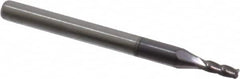 Accupro - 0.07", 4 Flute, Single End, Solid Carbide, 0.015" Corner Radius End Mill - 1-1/2" OAL, 30° Helix, Right Hand Flute, 0.21" LOC, Right Hand Cut - Makers Industrial Supply