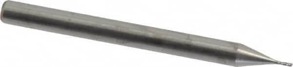 Accupro - 0.02", 4 Flute, Single End, Solid Carbide, 0.005" Corner Radius End Mill - 1-1/2" OAL, 30° Helix, Right Hand Flute, 0.06" LOC, Right Hand Cut - Makers Industrial Supply