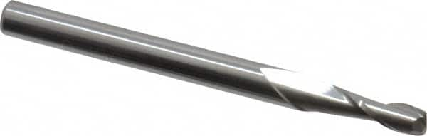 Accupro - 0.1", 2 Flute, Single End, Solid Carbide, 0.0015" Corner Radius End Mill - 1-1/2" OAL, 30° Helix, Right Hand Flute, 0.03" LOC, Right Hand Cut - Makers Industrial Supply