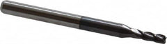 Accupro - 5/64", 4 Flute, Single End, Solid Carbide, 0.015" Corner Radius End Mill - 1-1/2" OAL, 30° Helix, Right Hand Flute, 0.234" LOC, Right Hand Cut - Makers Industrial Supply