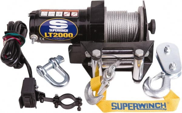 Superwinch - 2,000 Lb Capacity, 50' Cable Length, ATV Winch - Makers Industrial Supply