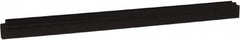 Vikan - 24" Rubber Blade Squeegee Refill - Double Edge, Black, Plastic Holder - Makers Industrial Supply