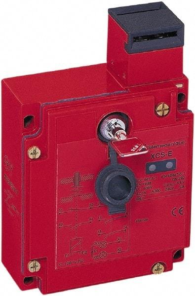 Telemecanique Sensors - NO/2NC Configuration, 24/48 VAC/VDC, Multiple Amp Level, Metal Key Safety Limit Switch - 98mm Wide x 44mm Deep x 146mm High, IP67 Ingress Rating - Makers Industrial Supply