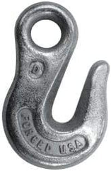 CM - 3,900 Lb Capacity, Chain Grade 43, Steel Eye Hook - 0.44" Hook Throat, 1.94" Reach, 0.61" Eye ID, 5/16" Chain Diam, 3.47" OAL, Heat Treated - Makers Industrial Supply