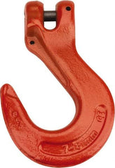 CM - 9/32 Inch Chain Diameter, Grade 100 Clevis Hook - 4,300 Lbs. Load Capacity, 0.38 Inch Inside Diameter, 0.36 Inch Pin Diameter, 0.83 Inch Hook Throat, 5.23 Inch Overall Length, 3.53 Inch Hook Width - Makers Industrial Supply