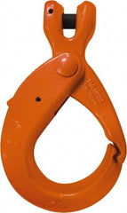 CM - 5/8 Inch Chain Diameter, Grade 100 Clevis Hook - 22,600 Lbs. Load Capacity, 0.71 Inch Inside Diameter, 3/4 Inch Pin Diameter, 3.2 Inch Hook Throat, 10.22 Inch Overall Length, 7.37 Inch Hook Width - Makers Industrial Supply