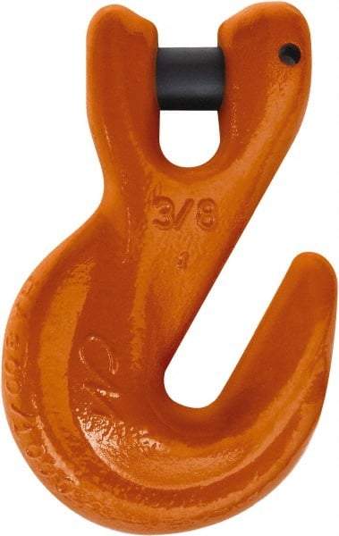 CM - 1/2 Inch Chain Diameter, Grade 100 Clevis Hook - 15,000 Lbs. Load Capacity, 0.65 Inch Inside Diameter, 0.63 Inch Pin Diameter, 0.65 Inch Hook Throat, 5.27 Inch Overall Length, 3.32 Inch Hook Width - Makers Industrial Supply