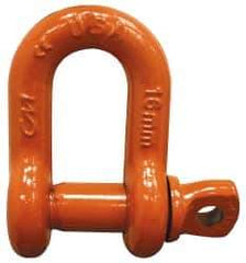 CM - 1/2" Nominal Chain Size, 3 Ton Carbon Steel Screw Chain Shackle - 23/32" Diam, 5/8" Pin Diam, 13/16" Wide Inside Jaw, 13/16" Inside Width - Makers Industrial Supply