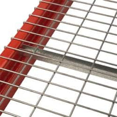 Nashville Wire - 46" Wide, 2" High, Open Shelving Standard Channel - Steel, Galvanized Finish, 36" Deep, Use with Pallet Racks - Makers Industrial Supply