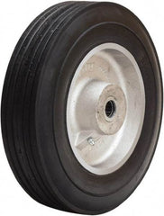 Hamilton - 10 Inch Diameter x 2 Inch Wide, Rubber on Aluminum Caster Wheel - 700 Lb. Capacity, 2-3/4 Inch Hub Length, 5/8 Inch Axle Diameter, Straight Roller Bearing - Makers Industrial Supply