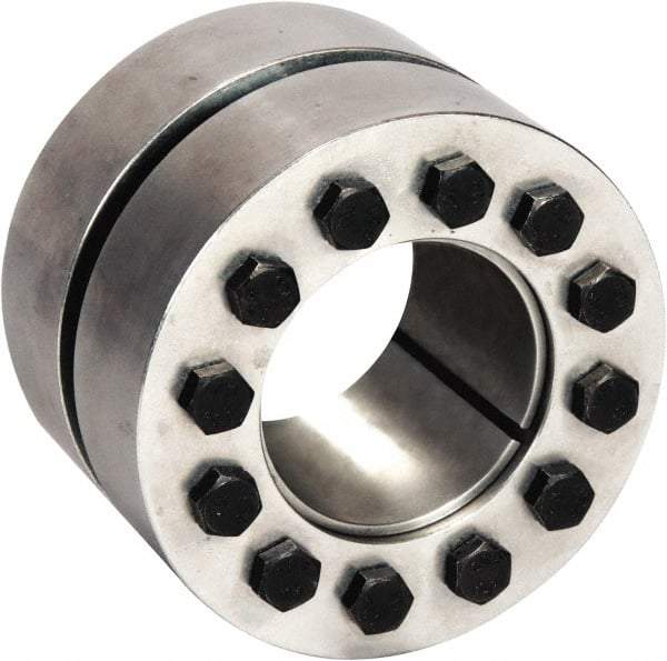 Climax Metal Products - M6 Thread, 11/16" Bore Diam, 52mm OD, Shaft Locking Device - 3 Screws, 6,423 Lb Axial Load, 2.047" OAW, 1.181" Thrust Ring Width, 184 Ft/Lb Max Torque - Makers Industrial Supply