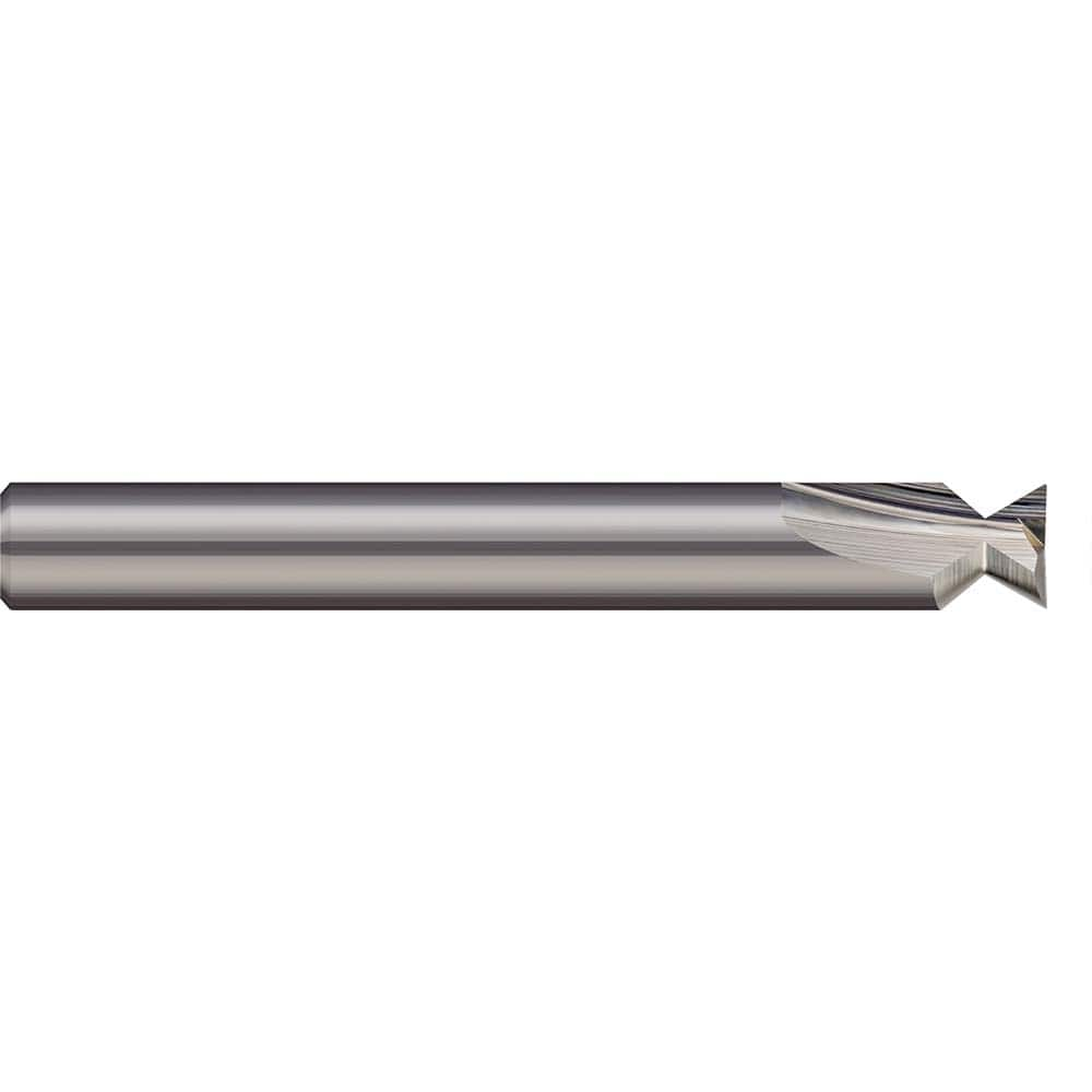 Harvey Tool - 90° 1/8" Cut Diam, 0.04" Cut Width, Solid Carbide Dovetail Cutter - Exact Industrial Supply