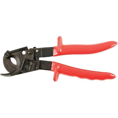 Wiha - 10" OAL, 18 AWG Capacity, Flush Cable Cutter - Curved Head, Urethane Handle - Makers Industrial Supply