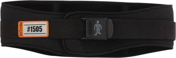 Ergodyne - Size L, Cam Buckle, Nylon/Foam Belt - 34 to 38" Waist, 6-1/4" Wide, Black - Makers Industrial Supply