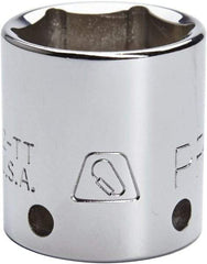 Proto - 5/16", 3/8" Drive, Standard Hand Socket - 12 Points, 1-3/32" OAL, Steel, Chrome Finish - Makers Industrial Supply