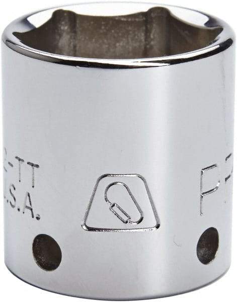 Proto - 1/2" Drive, Standard Hand Socket - 12 Points, 1-43/64" OAL, Steel, Chrome Finish - Makers Industrial Supply