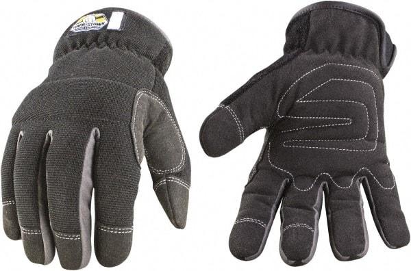 Youngstown - Size 2XL Waterproof & Cold Protection Work Gloves - For General Purpose, Uncoated, Slip-On Cuff, Full Fingered, Black, Paired - Makers Industrial Supply