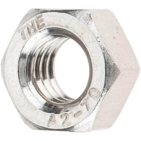 Value Collection - M6x1.00 Stainless Steel Right Hand Hex Nut - 10mm Across Flats, 5mm High, Uncoated - Makers Industrial Supply