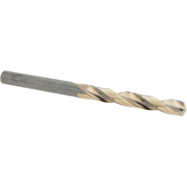 Import - 17/64" High Speed Steel, 135° Point, Round with Flats Shank Maintenance Drill Bit - Makers Industrial Supply