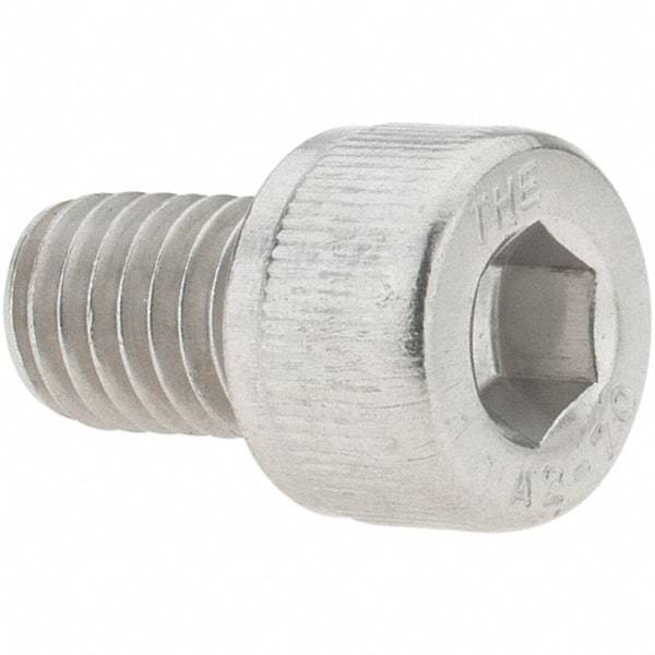 Value Collection - M8x1.25 Metric Coarse Hex Socket Drive, Socket Cap Screw - Grade 18-8 & Austenitic A2 Stainless Steel, Fully Threaded, 12mm Length Under Head - Makers Industrial Supply