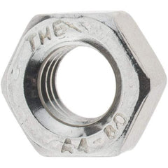 Value Collection - M6x1.00 Metric Coarse Stainless Steel Right Hand Hex Nut - 10mm Across Flats, 5mm High, Uncoated - Makers Industrial Supply