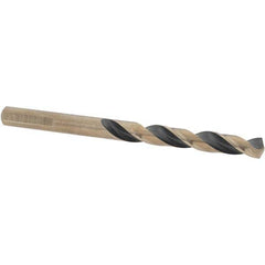 Import - 9/32" High Speed Steel, 135° Point, Round with Flats Shank Maintenance Drill Bit - Makers Industrial Supply