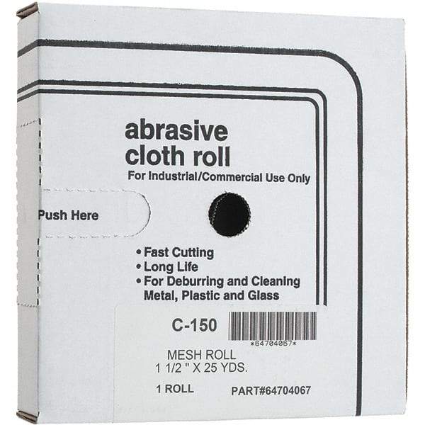 Made in USA - Shop Rolls   Abrasive Material: Silicon Carbide    Roll Width (Inch): 1-1/2 - Makers Industrial Supply