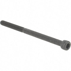 Value Collection - #10-24 UNC Hex Socket Drive, Socket Cap Screw - Alloy Steel, Black Oxide Finish, Partially Threaded, 3" Length Under Head - Makers Industrial Supply