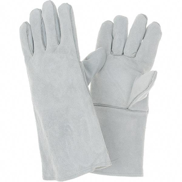 Value Collection - Size L Lined Cowhide Welding Glove - Gauntlet Cuff - Makers Industrial Supply