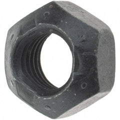 Made in USA - 5/16-24 UNF Grade L9 Hex Lock Nut with Distorted Thread - 1/2" Width Across Flats, 17/64" High, Uncoated with Wax Finish - Makers Industrial Supply