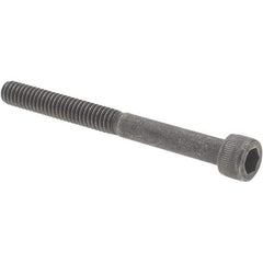 Value Collection - #8-32 UNC Hex Socket Drive, Socket Cap Screw - Alloy Steel, Black Oxide Finish, Partially Threaded, 1-3/4" Length Under Head - Makers Industrial Supply