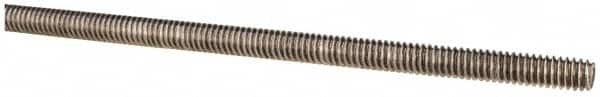 Made in USA - 1/4-20 UNC (Coarse), 3' Long, Stainless Steel Threaded Rod - Right Hand Thread - Makers Industrial Supply