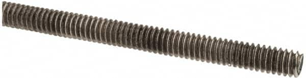 Made in USA - 1/4-20 UNC (Coarse), 6' Long, Stainless Steel Threaded Rod - Right Hand Thread - Makers Industrial Supply