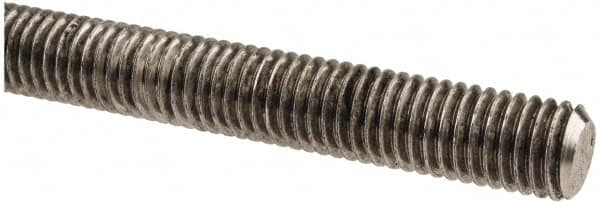 Made in USA - 1/2-13 UNC (Coarse), 6' Long, Stainless Steel Threaded Rod - Right Hand Thread - Makers Industrial Supply