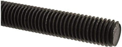 Value Collection - 5/8-11 UNC (Coarse), 6' Long, Medium Carbon Steel Threaded Rod - Black Oxide Finish, Right Hand Thread - Makers Industrial Supply