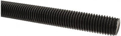 Value Collection - 3/4-10 UNC (Coarse), 6' Long, Medium Carbon Steel Threaded Rod - Black Oxide Finish, Right Hand Thread - Makers Industrial Supply