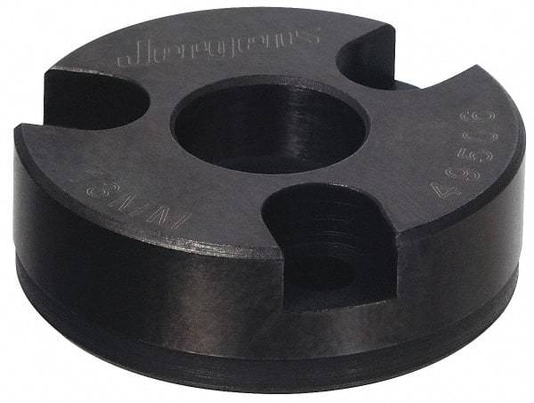 Jergens - Ball Lock System Compatible, Bolt-In Recessed Modular Fixturing Receiver Bushing - 25mm ID x 2-1/16" OD, 0.799" Overall Height - Makers Industrial Supply