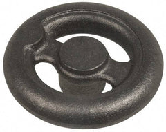 Made in USA - 7", Offset Handwheel - 1-5/8" Hub, Cast Iron, Plain Finish - Makers Industrial Supply