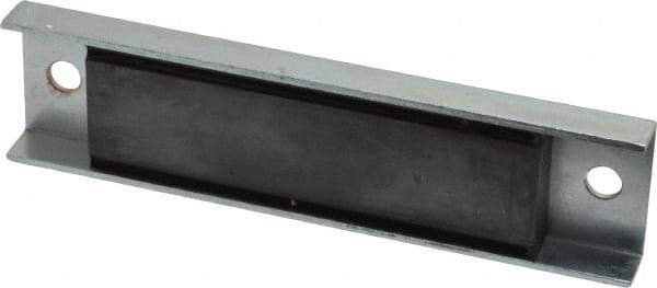 Eclipse - 45 Max Pull Force Lb, 5-1/2" Long x 1-3/8" Wide x 1/2" Thick, Rectangular Channel, Ceramic Fixture Magnet - 212°F Max Operating Temp, 0.01" Mounting Hole Diam, Stainless Steel Housing - Makers Industrial Supply