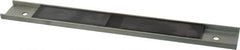 Eclipse - 15 Max Pull Force Lb, 12" Long x 1-1/2" Wide x 11/32" Thick, Rectangular Channel, Ceramic Fixture Magnet - 212°F Max Operating Temp, 0.01" Mounting Hole Diam, Stainless Steel Housing - Makers Industrial Supply